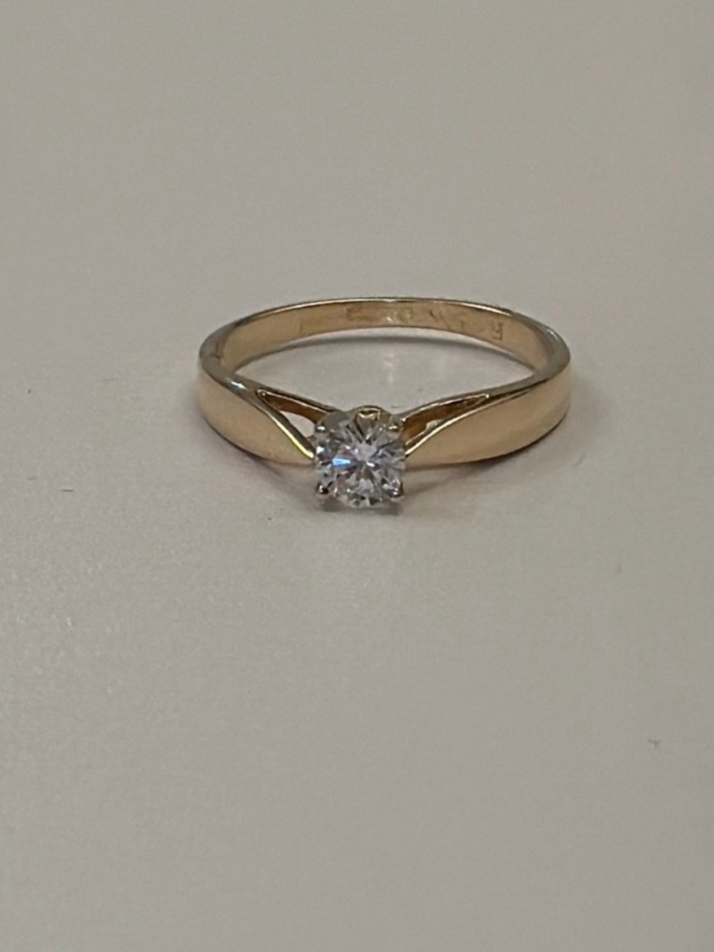 🌟6XHP🌟Ladies 0.28 Real Diamond ring. Ring Size 5 weighing 1.77 grams - Picture 12 of 13